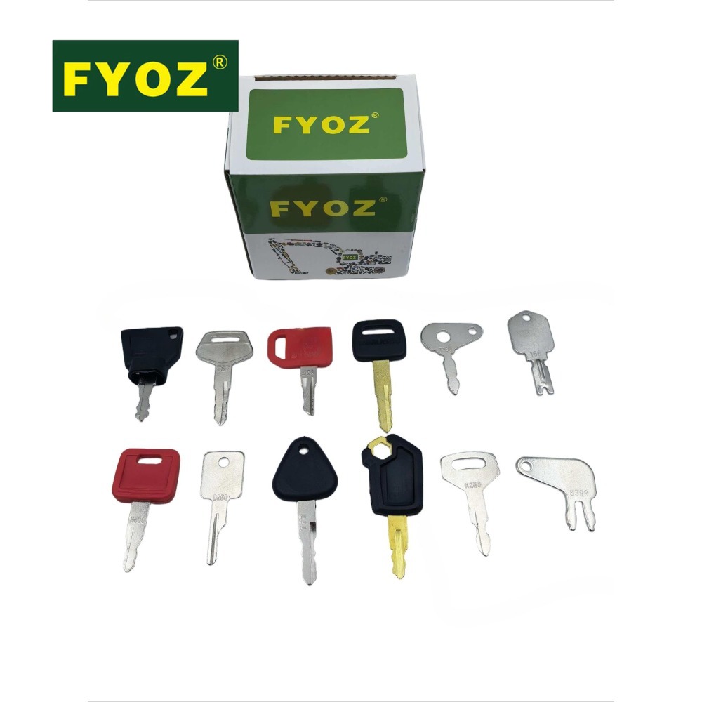 Heavy Equipment Key Set - 12-teiliger Zündschlüsselsatz für Schwerlastgeräte für Cat