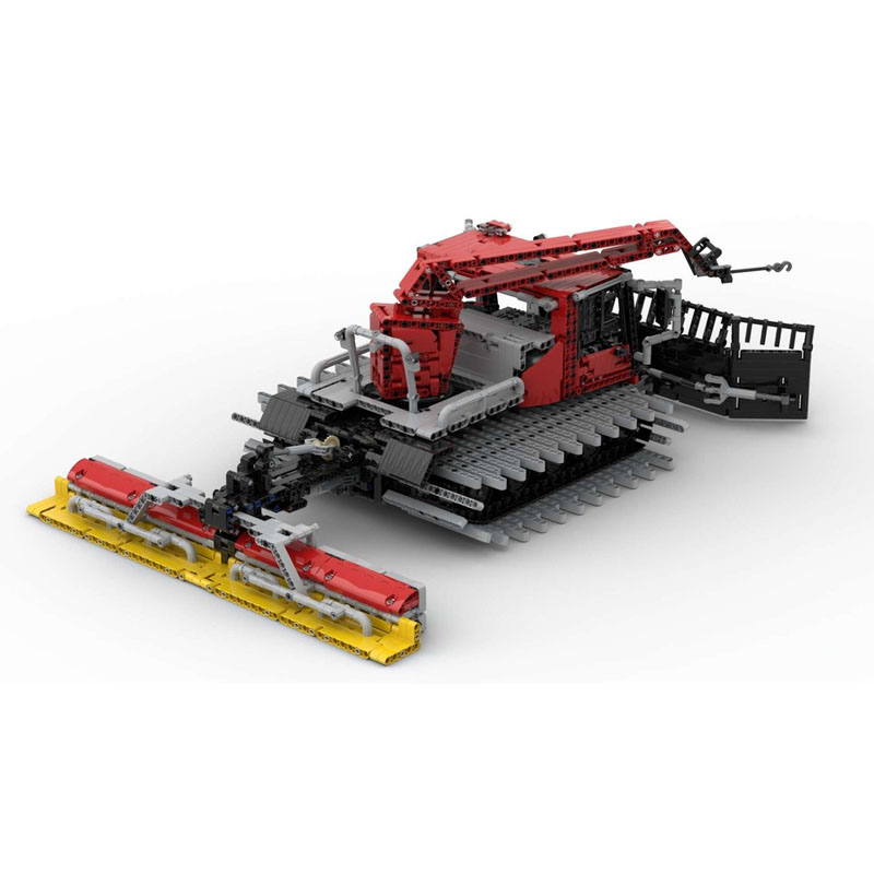Heavy Equipment Games - MOC-256775 Schwerlast-Schneeräummaschine mit Fernsteuerung, Bausteinmodell, 3054