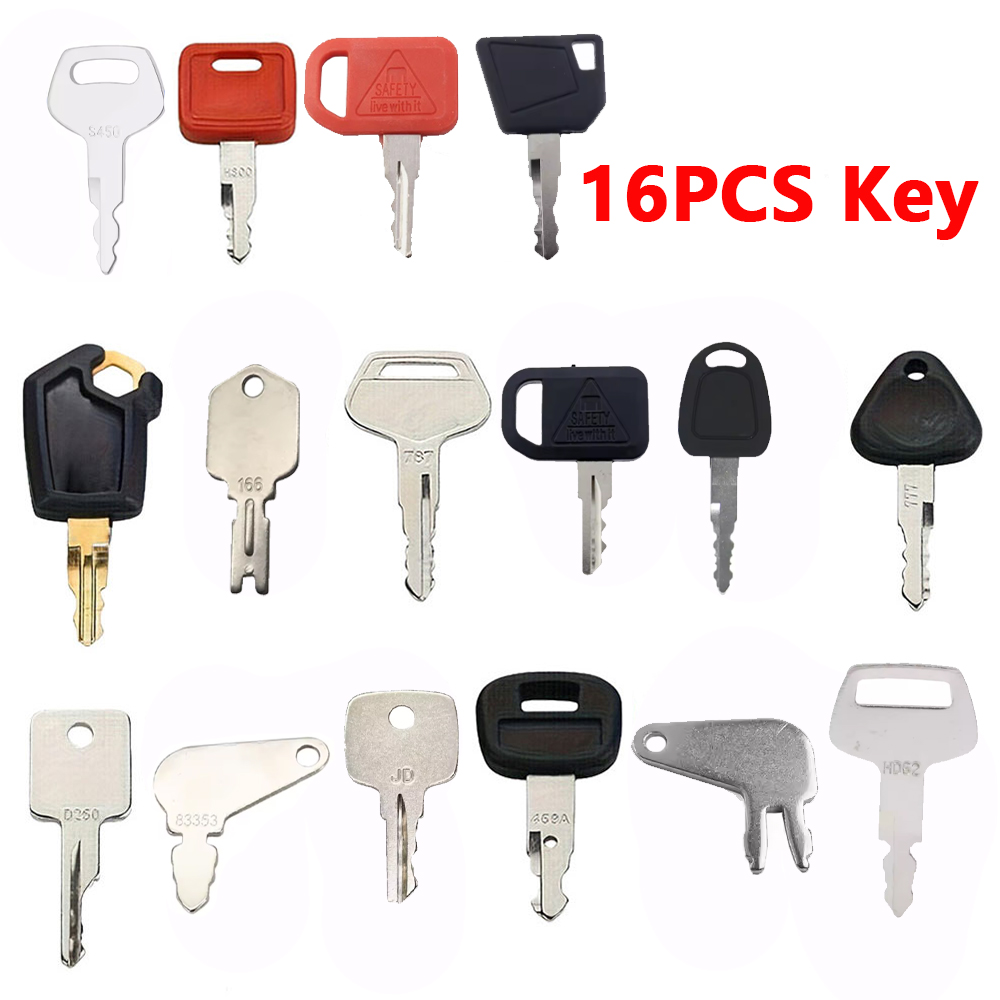 Heavy Equipment Key Set - 16-teiliger Schlüsselsatz für Schwerlastgeräte von CAT,
