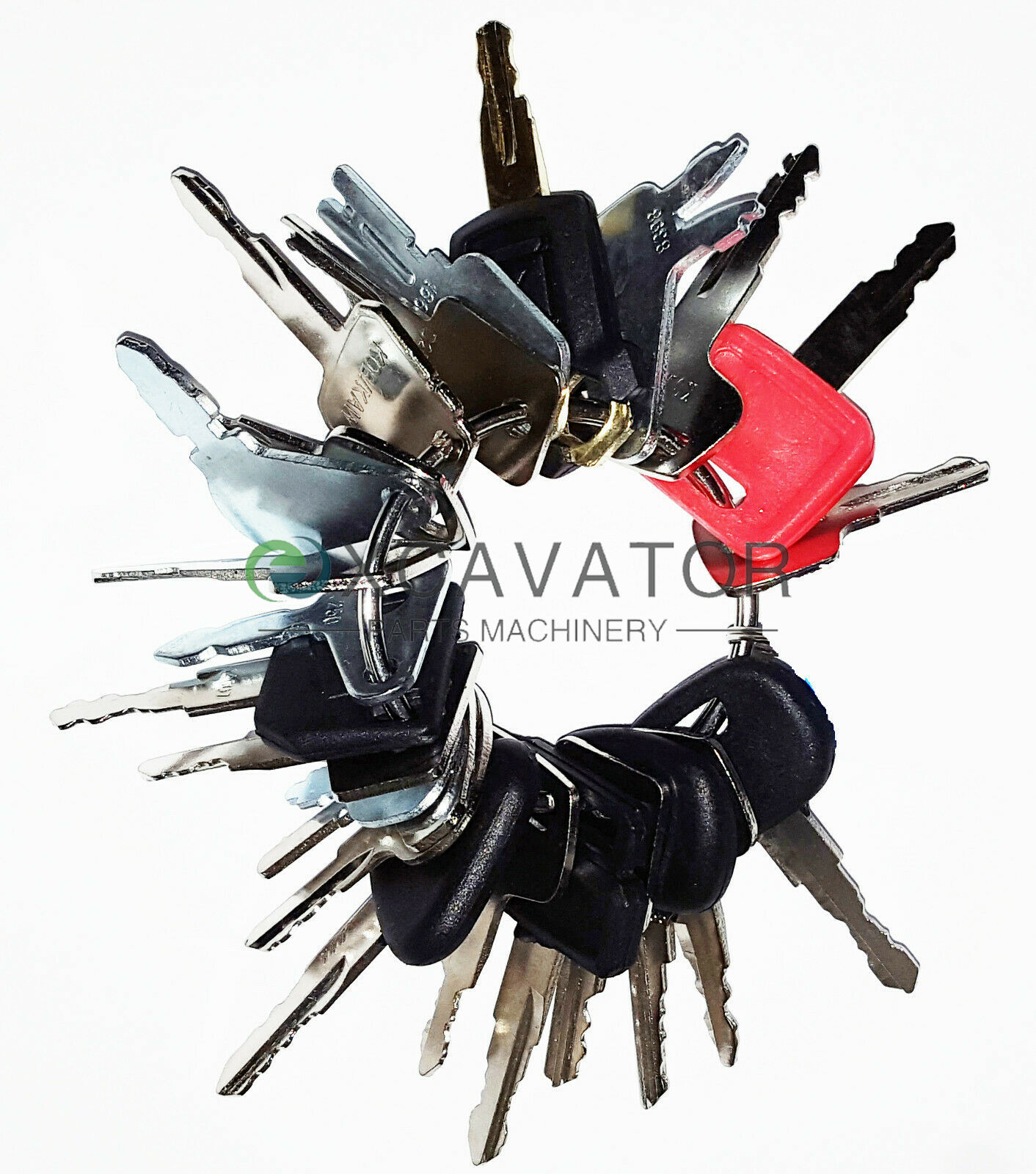 Heavy Equipment Key Set - 23-teiliger Zündschlüsselsatz für schwere Baumaschinen von