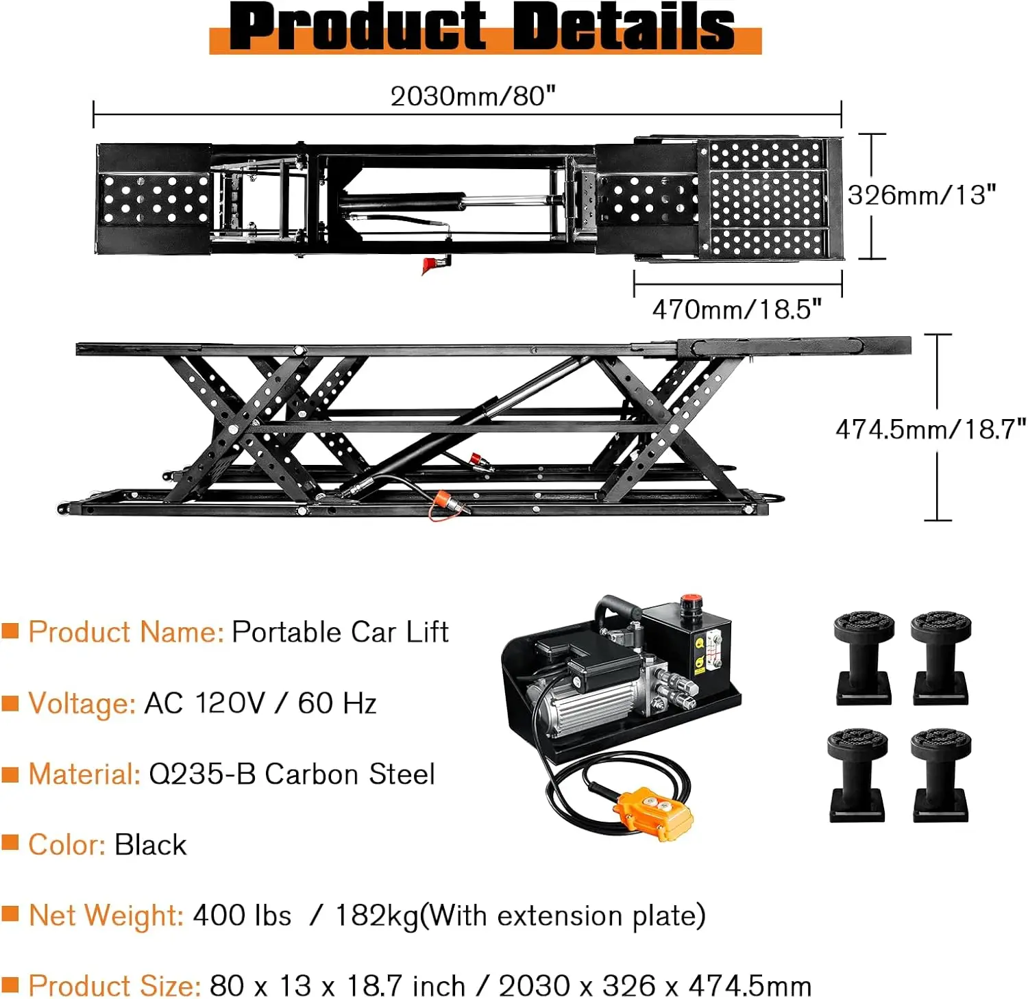 Albott 7000 LBS Tragbare Autoh – Heavy Equipment Jack Bewertung und Preis