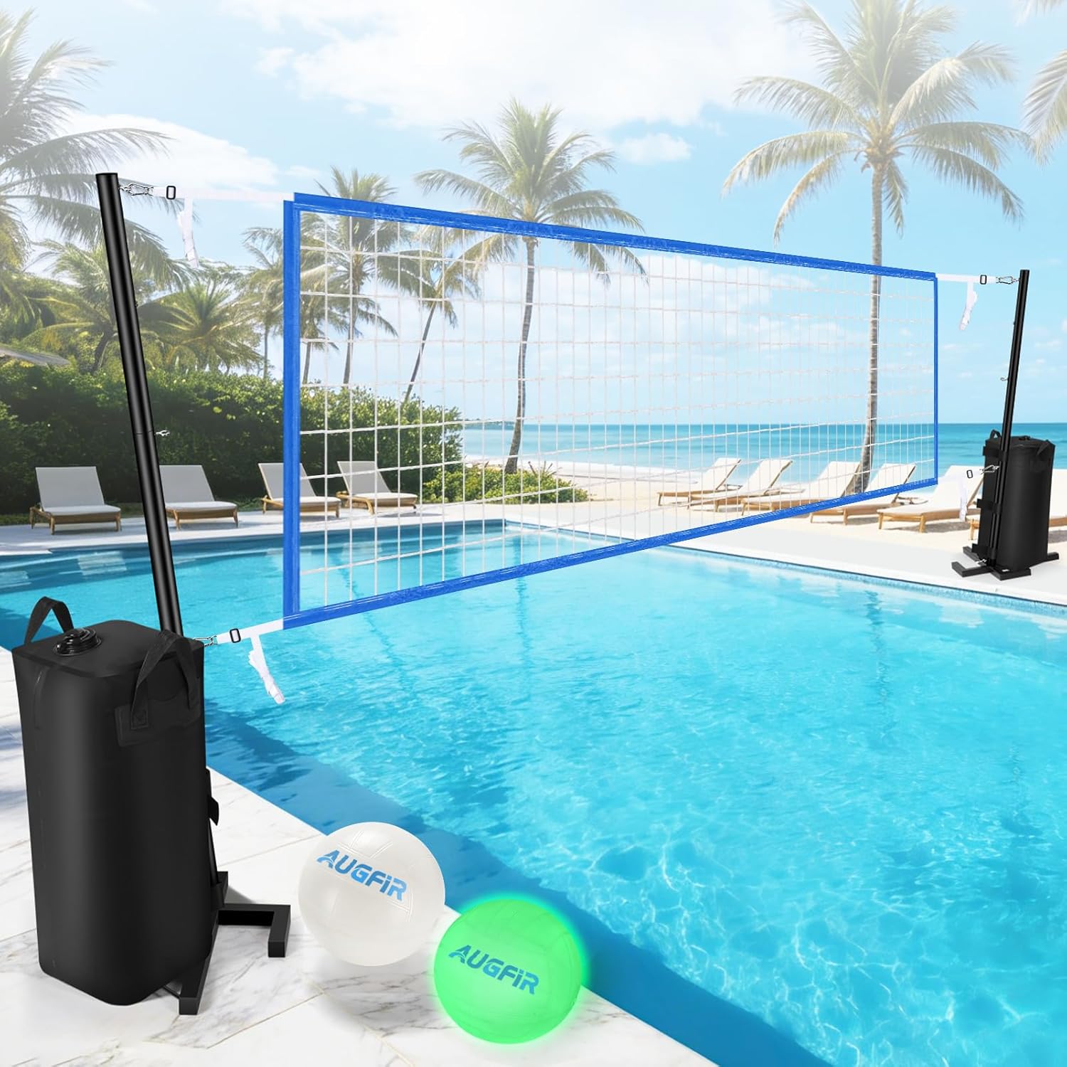 Robustes Pool-Volleyball-Netz- – Heavy Equipment Games Bewertung und Preis