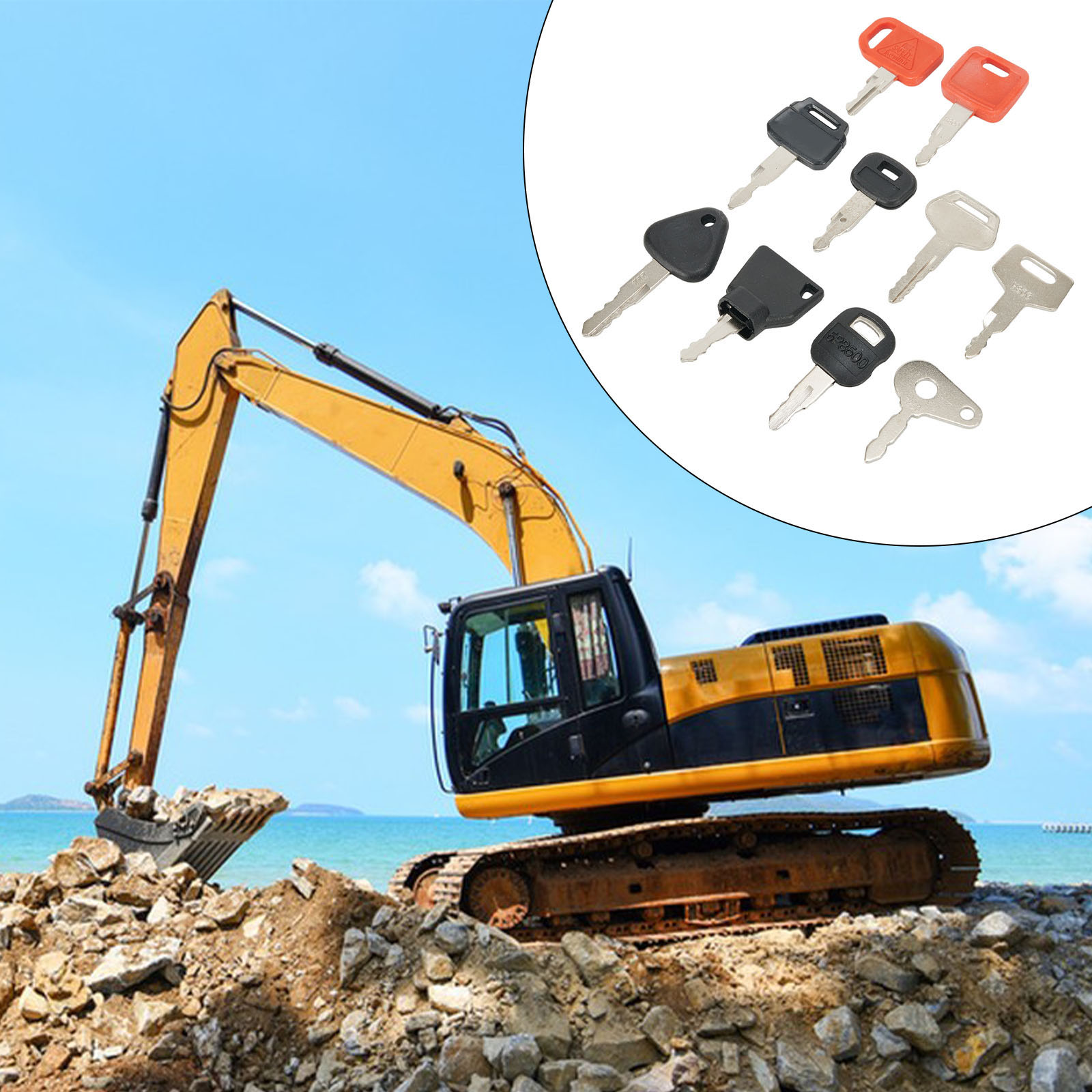 10 Schlüssels atz Haupt schlüs – Heavy Equipment Key Set Bewertung und Preis